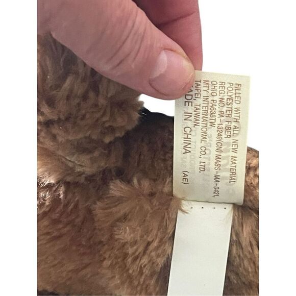 DanDee Collectors Choice Kids Tan Black Biker Bulldog W/ Leather Jacket Plush OS - Picture 7 of 12